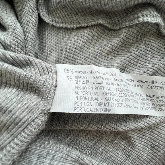 Zara Crew Neck Rib T-shirt - Picture 5 of 5